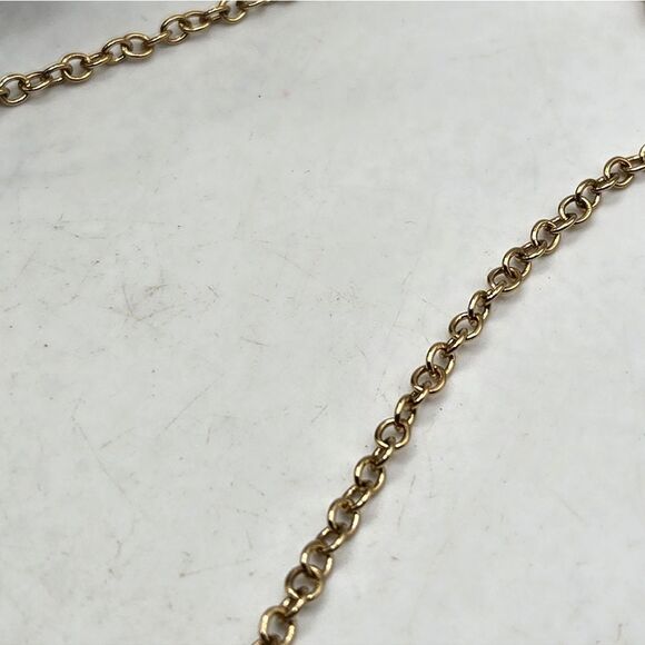 "5/$25" Amber Acrylic Goldtone NWT Brand Adjustable Bib Statement Necklace - Picture 5 of 11